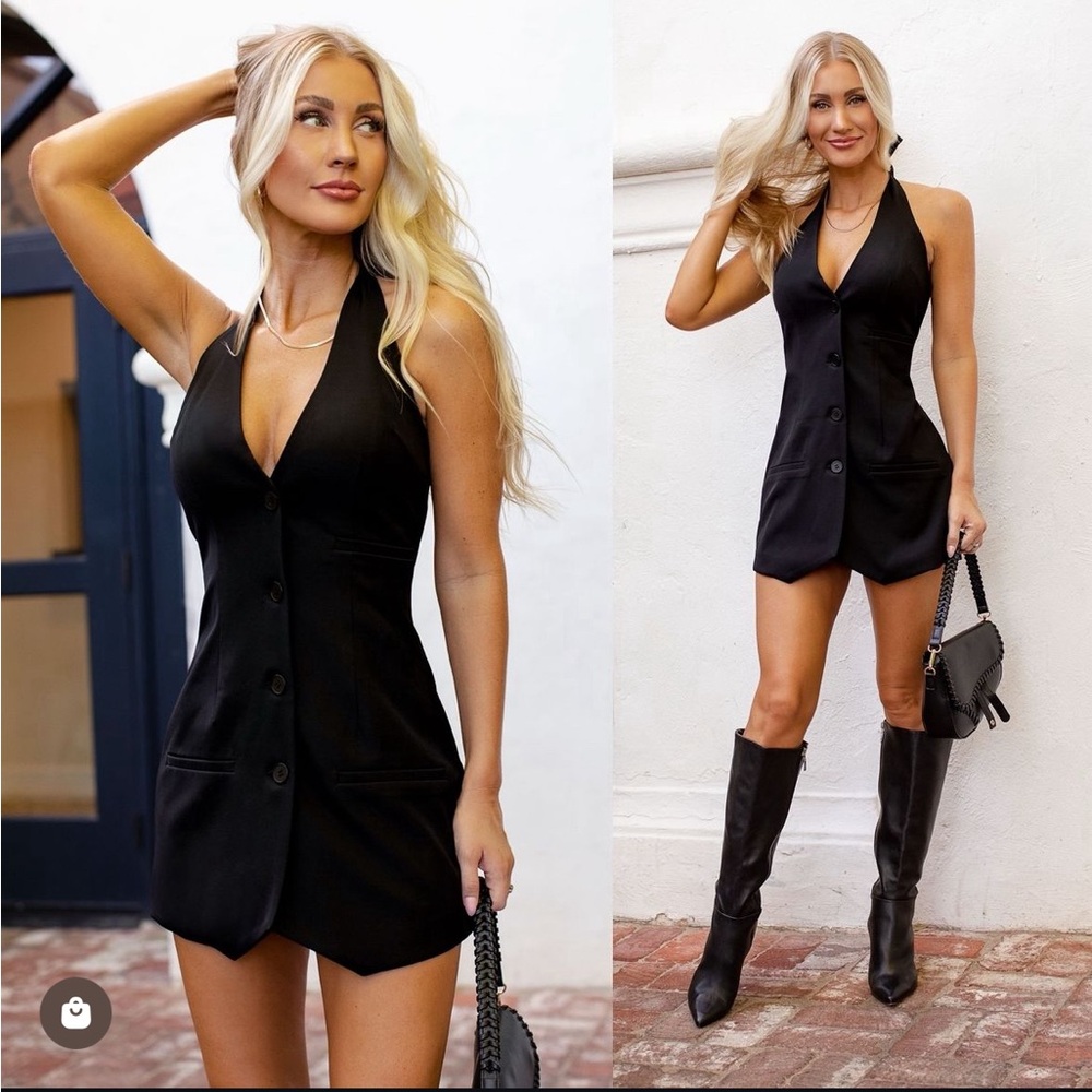 Shop priceless, LADYLIKE Black Halter Vest Dress